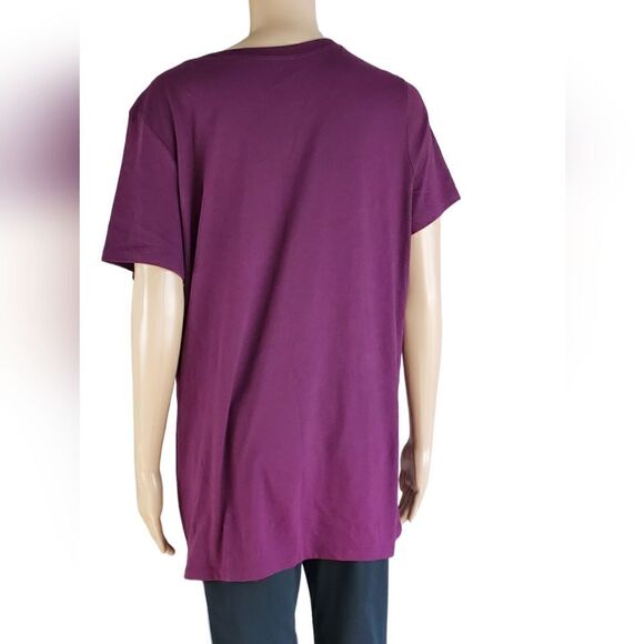 Torrid Purple & Black Block Heart T-Shirt - Picture 2 of 5